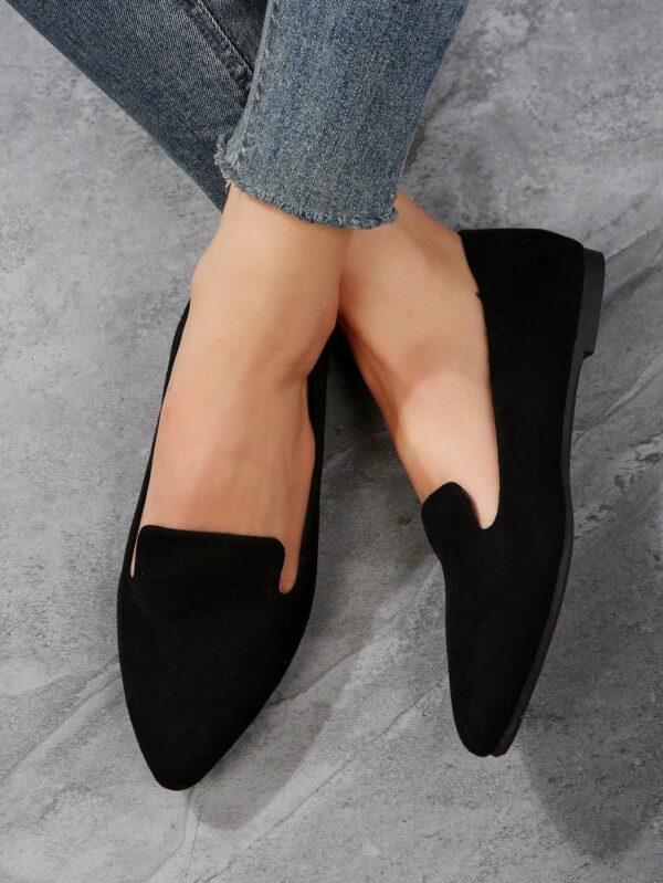 Mocasines Casuales de Puntera Puntiaguda con Hilos Dorados - Image 73