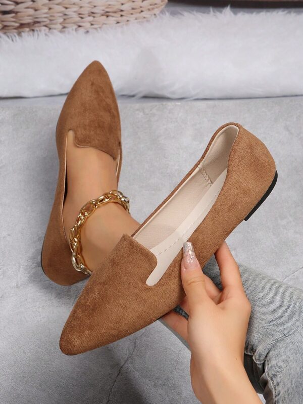 Mocasines Casuales de Puntera Puntiaguda con Hilos Dorados - Image 26