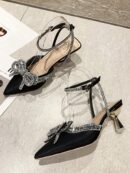 Zapatos de Tacón Alto Elegantes con Detalle de Moño