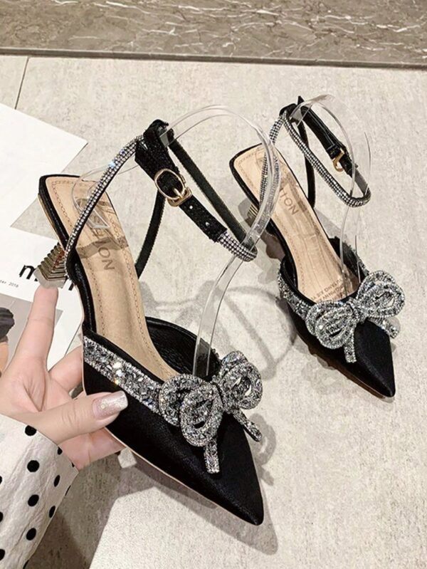 Zapatos de Tacón Alto Elegantes con Detalle de Moño - Image 24