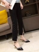 Zapatos de Tacón Alto Elegantes con Detalle de Moño