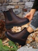 Botines Chelsea de Plataforma y Estilo Británico Retro