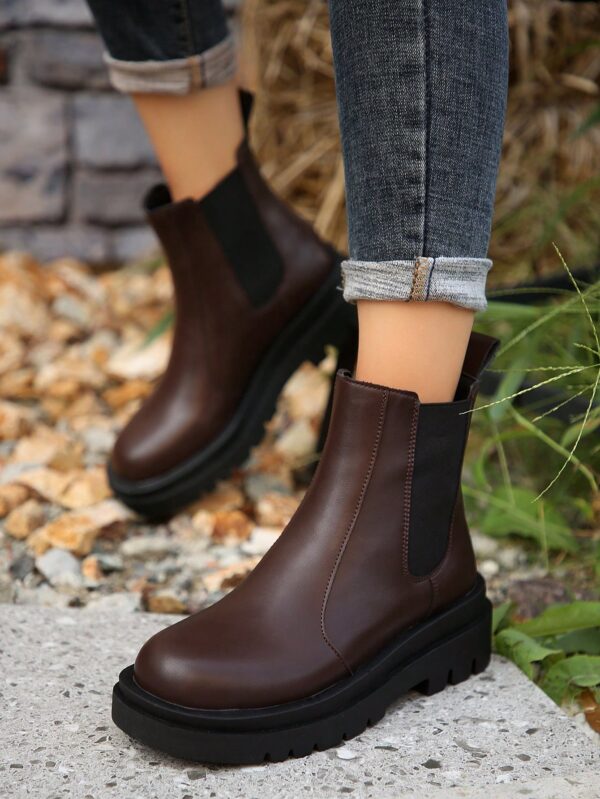 Botines Chelsea de Plataforma y Estilo Británico Retro - Image 15