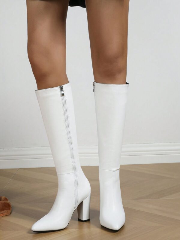Botas Altas de Tacón Grueso y Puntera Afilada - Image 19