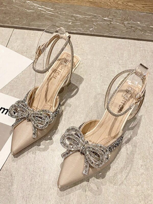 Zapatos de Tacón Alto Elegantes con Detalle de Moño - Image 6