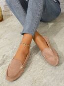 Mocasines Planos con Detalles Metálicos para Mujer
