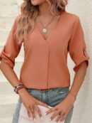Blusa Boho Manga Corta con Estampado Floral y Nudo