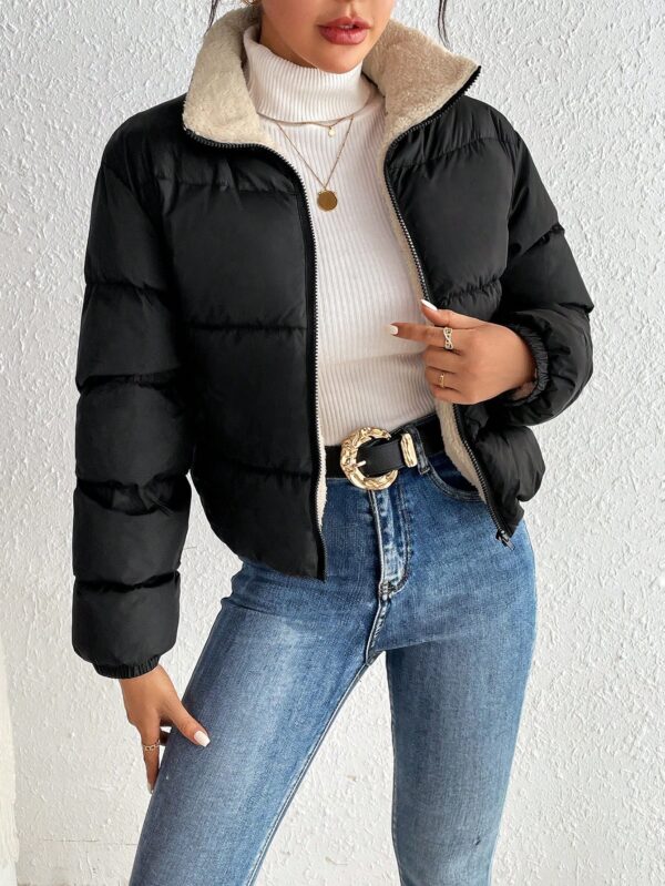Campera Térmica Corta con Cierre y Cuello Alto - Image 19