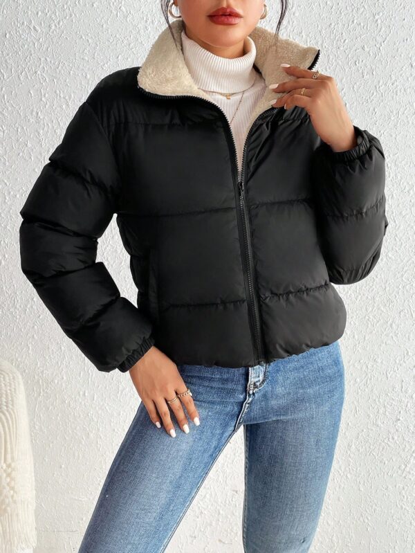 Campera Térmica Corta con Cierre y Cuello Alto - Image 21