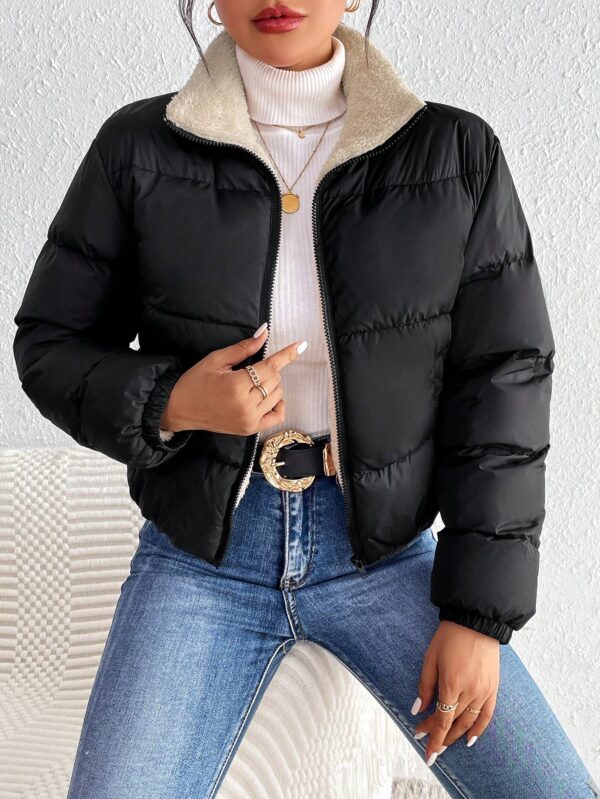 Campera Térmica Corta con Cierre y Cuello Alto - Image 23