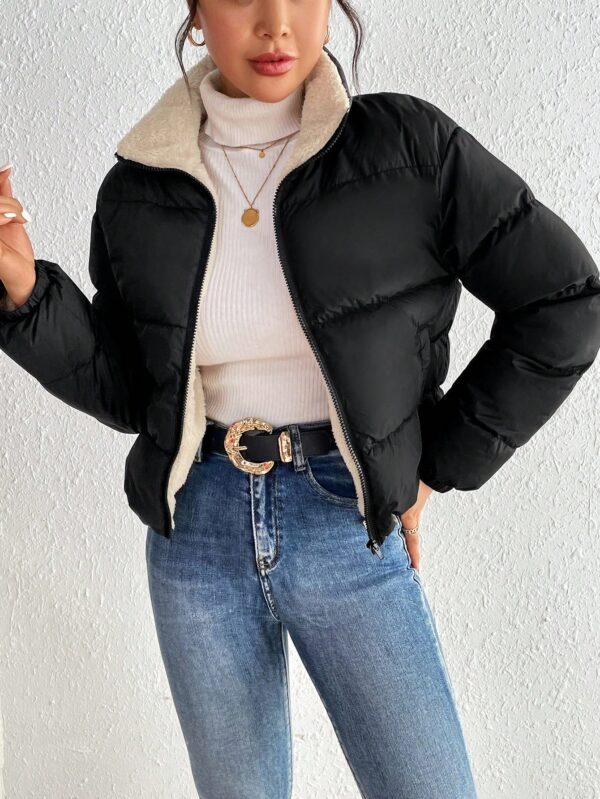 Campera Térmica Corta con Cierre y Cuello Alto - Image 24