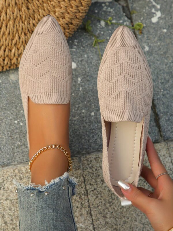 Mocasines Casuales de Puntera Puntiaguda con Hilos Dorados - Image 38
