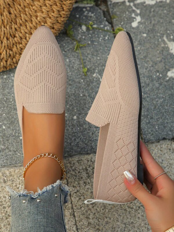 Mocasines Casuales de Puntera Puntiaguda con Hilos Dorados - Image 39