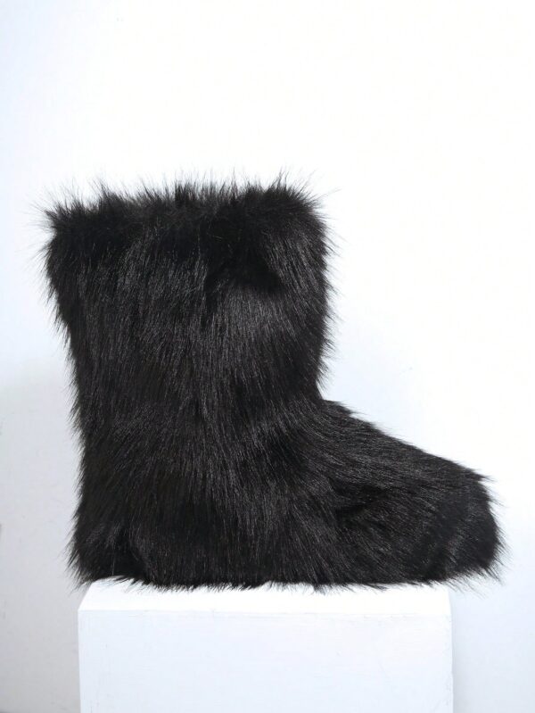 Botas de Nieve de Plataforma Alta en Gamuza Sintética - Image 3