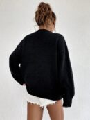 Sweater Casual de Mujer con Manga Larga y Cuello Redondo