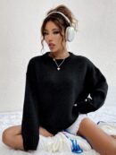 Sweater Casual de Mujer con Manga Larga y Cuello Redondo