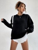 Sweater Casual de Mujer con Manga Larga y Cuello Redondo