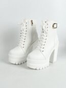 Botas Cortas de Mujer con Hebilla Unica Estilo Britanico