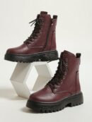 Botas Negras de Estilo Combat para Otoño/Invierno