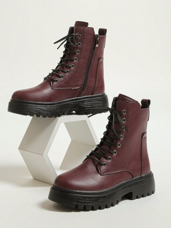 Botas Negras de Estilo Combat para Otoño/Invierno - Image 22