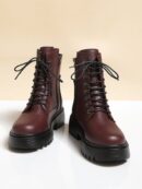 Botas Negras de Estilo Combat para Otoño/Invierno