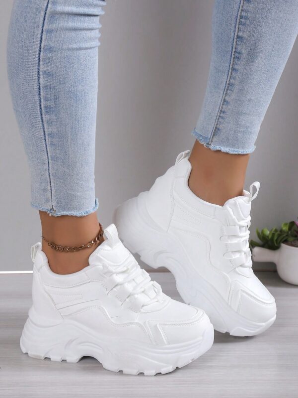 Zapatillas Chunky de Plataforma con Altura Interna y Suela Antideslizante