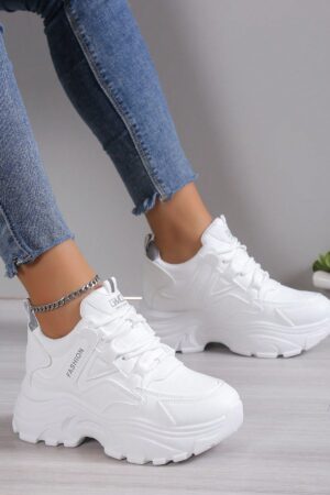 Zapatillas Casual Plataforma Invisible 8cm, Aumento de Altura