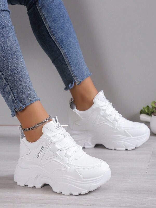 Zapatillas Casual Plataforma Invisible 8cm, Aumento de Altura