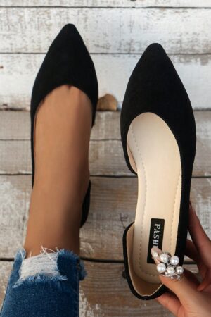 Zapatos Planos de Mujer en Beige, punta fina para Primavera/Otoño