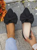 Mocasines Casuales de Puntera Puntiaguda con Hilos Dorados
