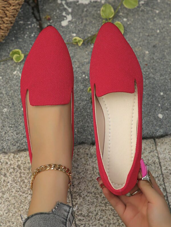 Mocasines Casuales de Puntera Puntiaguda con Hilos Dorados - Image 16