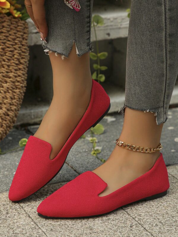 Mocasines Casuales de Puntera Puntiaguda con Hilos Dorados - Image 17