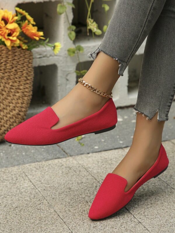 Mocasines Casuales de Puntera Puntiaguda con Hilos Dorados - Image 19