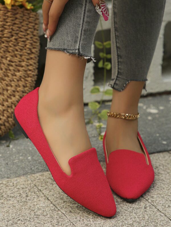 Mocasines Casuales de Puntera Puntiaguda con Hilos Dorados - Image 20