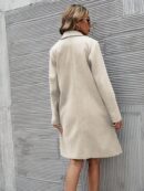 Abrigo Elegante Doble Botonadura con Solapa Clásica