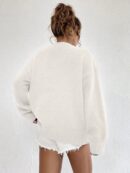 Sweater Casual de Mujer con Manga Larga y Cuello Redondo