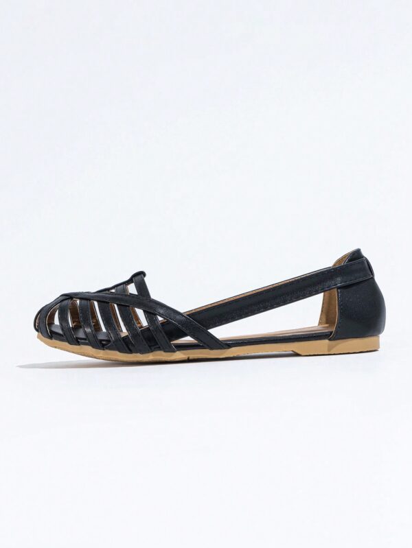 Zapatos Planos de Mujer con Detalles Tejidos y Talón Abierto - Image 10