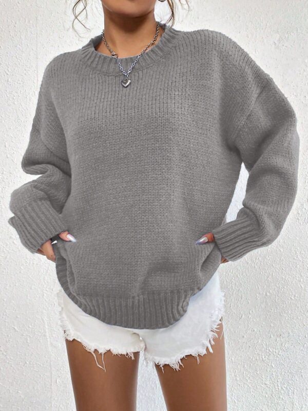 Sweater Casual de Mujer con Manga Larga y Cuello Redondo - Image 22
