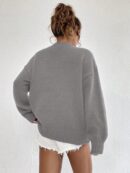 Sweater Casual de Mujer con Manga Larga y Cuello Redondo