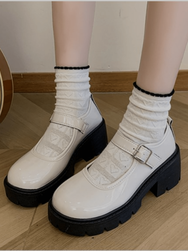 Zapatos Oxford de Tacón Alto y Suela Gruesa Estilo Mary Jane - Image 16