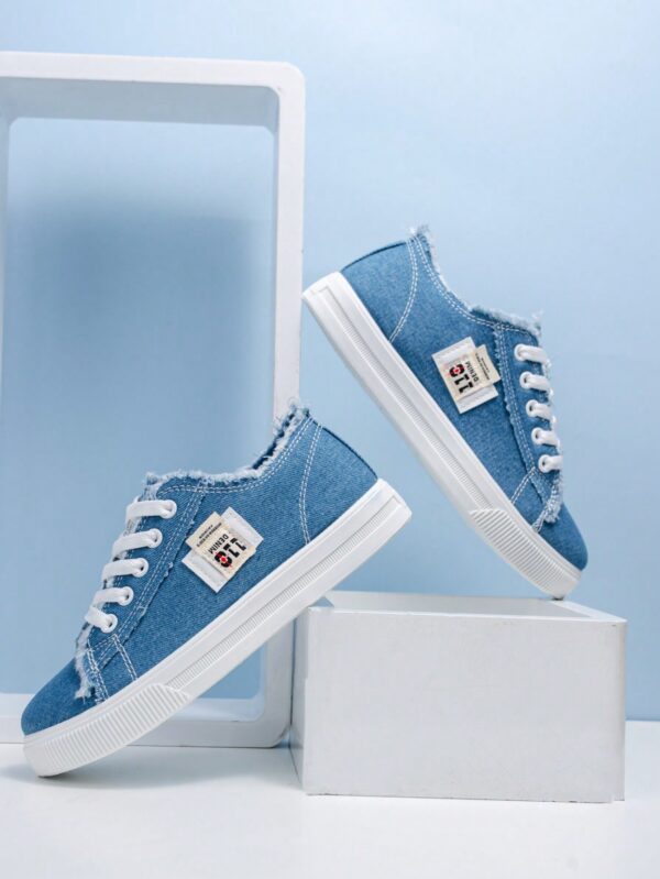 Zapatillas Deportivas de Lona para Mujer, Estilo Estudiantil - Image 2