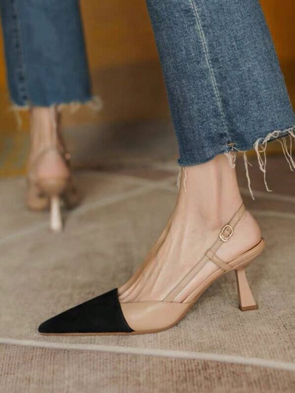 Sandalias Planas de Estilo Francés con Lazo y Hebilla - Image 2