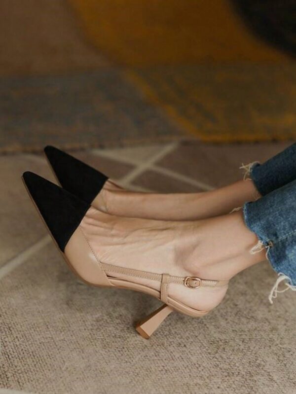 Sandalias Planas de Estilo Francés con Lazo y Hebilla - Image 3