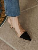 Sandalias Planas de Estilo Francés con Lazo y Hebilla
