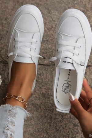 Zapatillas Blancas Deportivas de Mujer para Primavera y Otoño