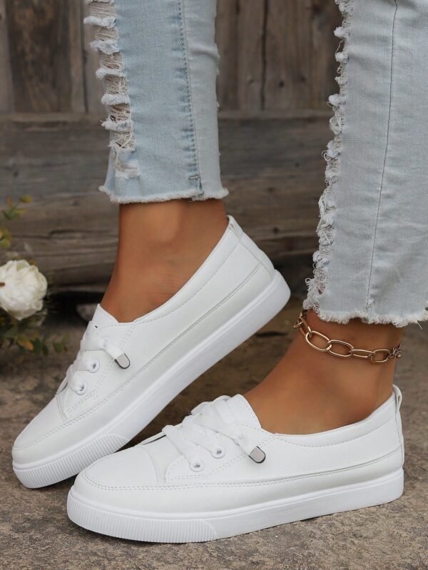 Zapatillas Blancas Deportivas de Mujer para Primavera y Otoño - Image 2