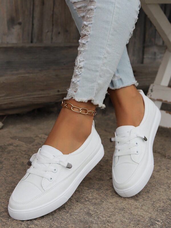 Zapatillas Blancas Deportivas de Mujer para Primavera y Otoño - Image 6