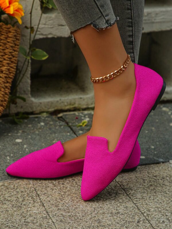 Mocasines Casuales de Puntera Puntiaguda con Hilos Dorados - Image 22