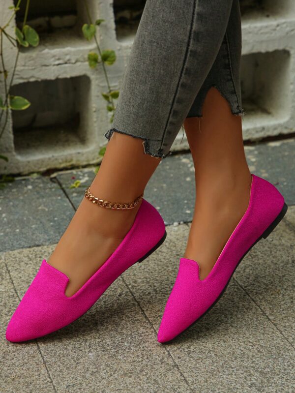 Mocasines Casuales de Puntera Puntiaguda con Hilos Dorados - Image 24