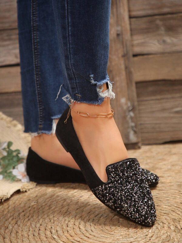 Zapatos Planos Estampados con Punta Afilada y Diseño Deslizable - Image 17